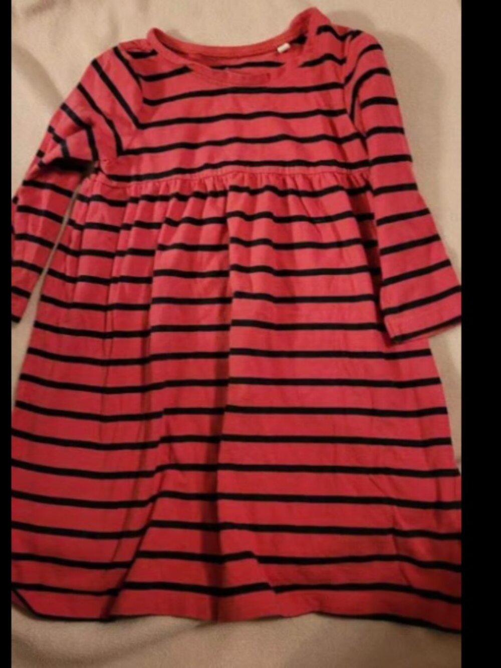 Girls size 2/3 pink and blue striped dress